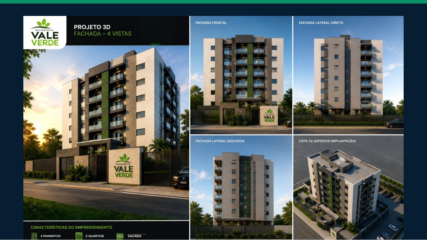 Projeto 3D do Residencial Vale Verde